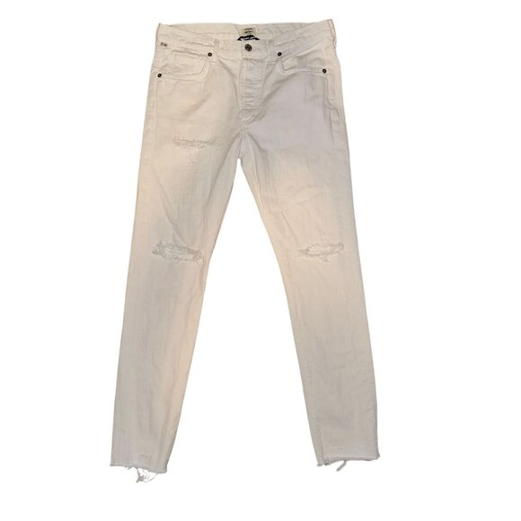 Citizens of Humanity Straight Leg Jeans Womens 27 29 Premium Vintage Distressed - Picture 2 of 8